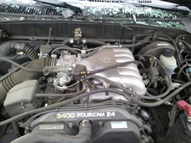 2001 TOYOTA TACOMA DOUBLE CAB, COLOR BLACK, STK# T11330